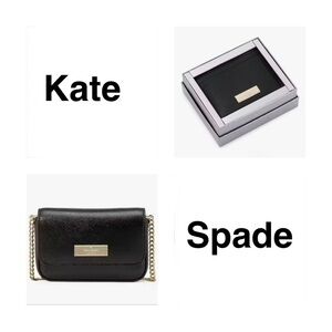 Kate Spade Kenzie Black Crossbody & Card Holder NWT